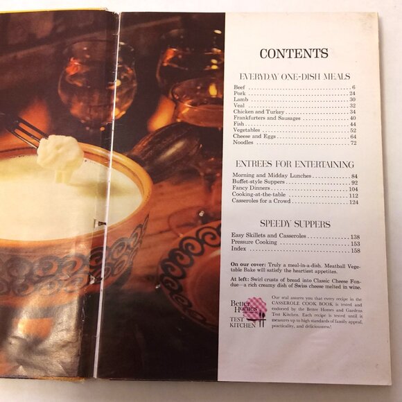 Preowned Better Homes and Gardens Casserole Cook Book Hardcover –1968 - Picture 4 of 4